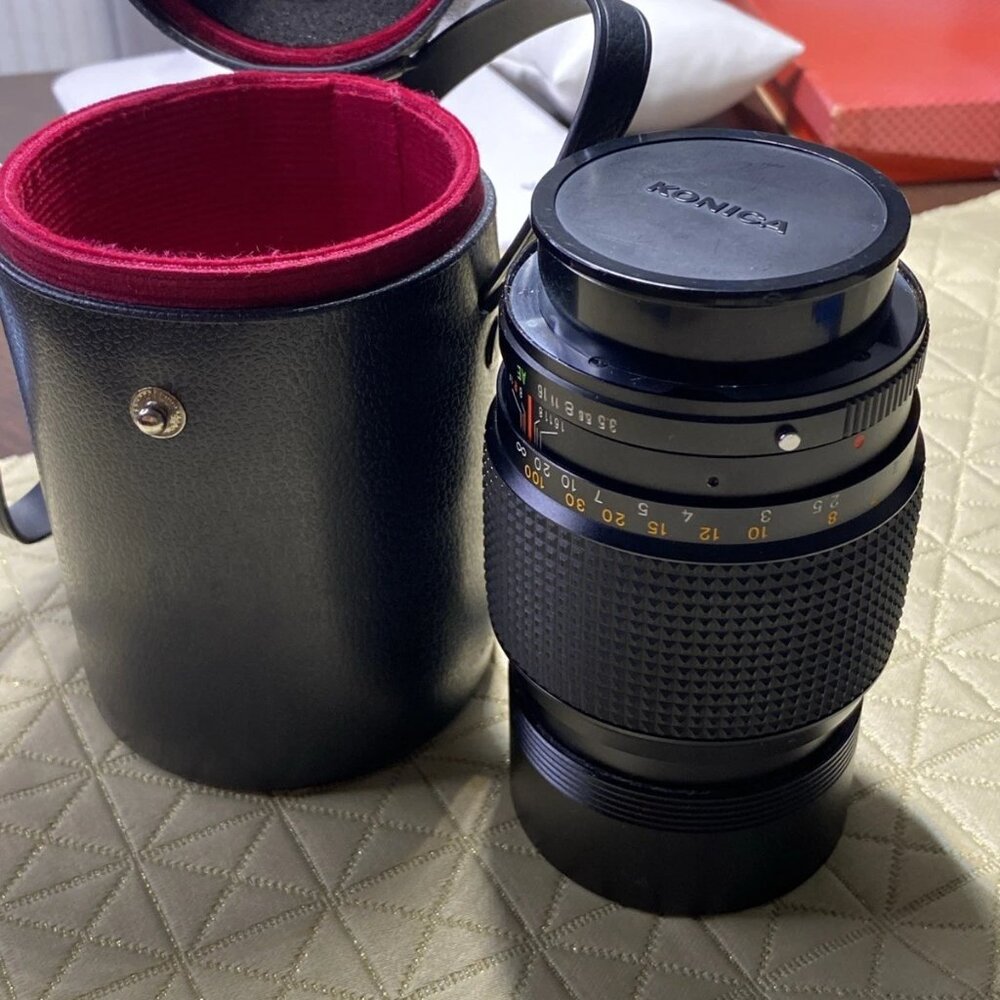 Konica Hexar AR 135mm f/3.5 Telephoto Lens – Made in Japan
